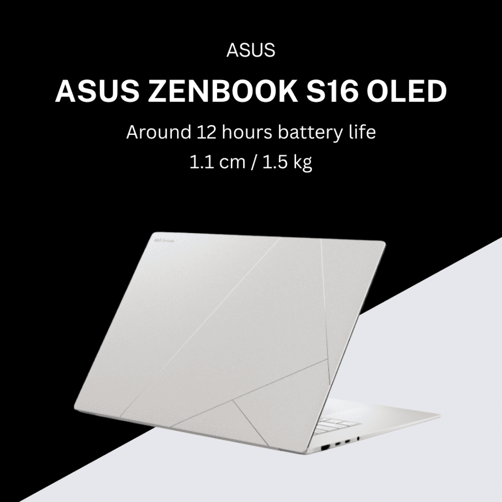 ASUS Zenbook S16 OLED Lightweight Laptops